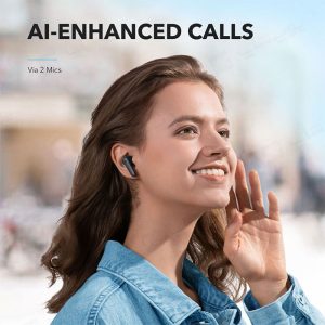 هندزفری بی سیم انکر مدل R50i دارای کنترلر لمسی هوشمند است.