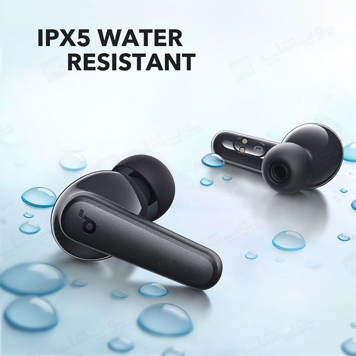 هندزفری بی سیم انکر مدل R50i با استاندارد IPX5 و مقاوم در برابر نفوذ آب می باشد.