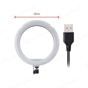 رینگ لایت 12 اینچی Ring Fill Light مدل CXB-300 با رابط USB می باشد.