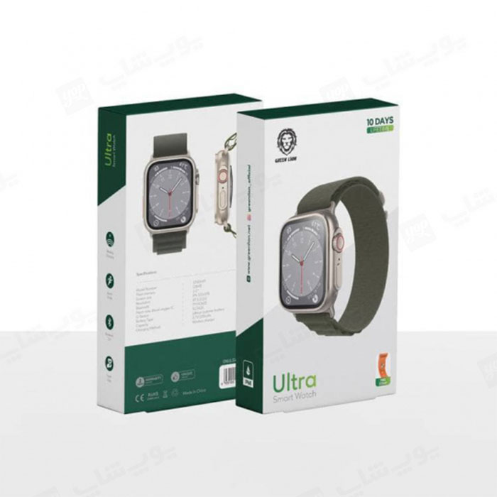 ساعت هوشمند گرین مدل Green Ultra در بسته بندی مناسب می باشد.