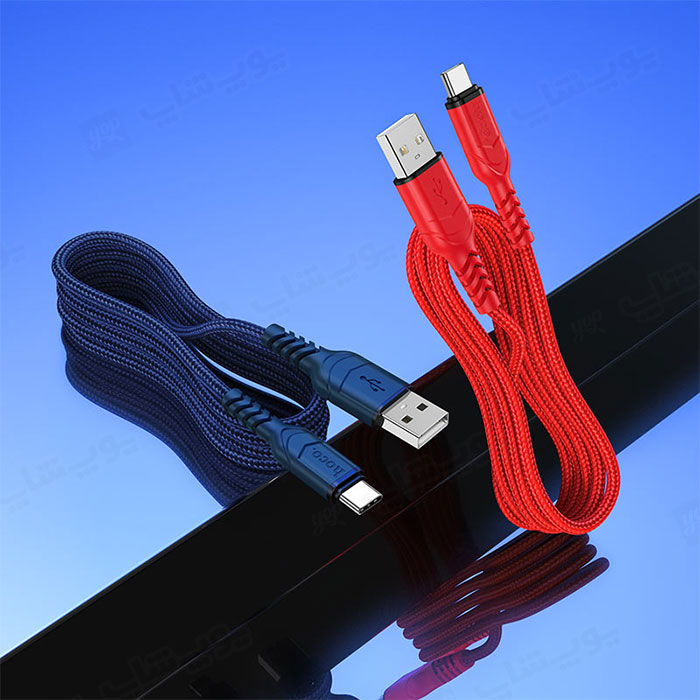 کابل شارژ USB به تایپ C هوکو مدل X59 با رنگ بندی متنوع است.