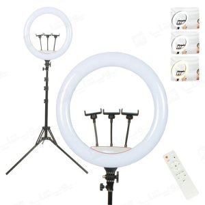 رینگ لایت 18 اینچی Ring Fill Light مدل LJJ-45 قابل نصب بر روی 3 پایه می باشد.