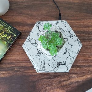 گلدان معلق مغناطیسی طرح سنگ مرمر FLOATING BONSAI POT مناسب برای انواع محیط ها می باشد.