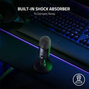 میکروفون استریم ریزر مدل SEIREN V2 X دارای حذف نویزهای محیط می باشد.
