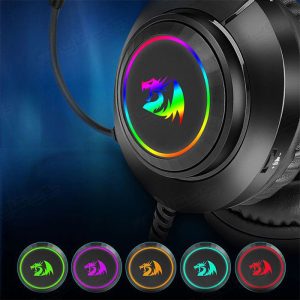 هدست گیمینگ سیمی RGB ردراگون مدل H260 Hylas دارای نورپردازی RGB می باشد.