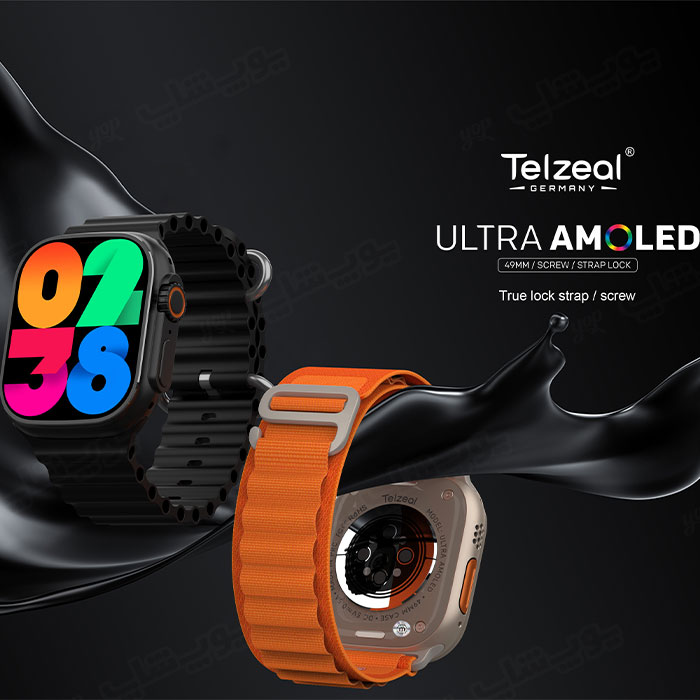 ساعت هوشمند تلزیل مدل Ultra Amoled دارای طراحی ارگونمیک است.