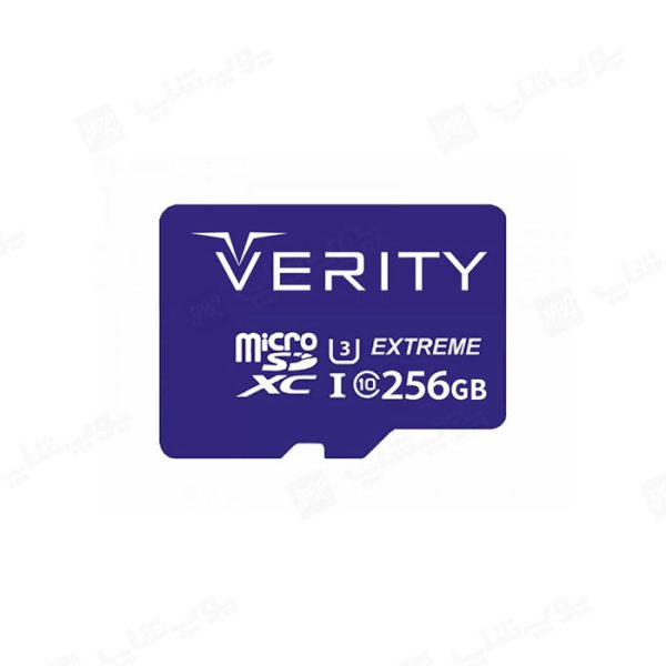 کارت حافظه میکرو SD وریتی مدل 533X ظرفیت 256 گیگابایت با رم ریدر دارای سرعت خواندن اطلاعات 80MB/s می باشد.