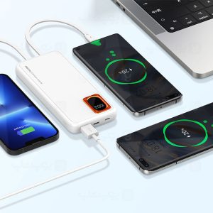 پاوربانک 10000mAh رسی مدل RECCI RPB-P28 با امکان شارژ چند دیوایس