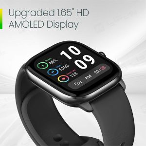 ساعت هوشمند امیزفیت مدل GTS 4 Mini دارای نمایشگر AMOLED می باشد.