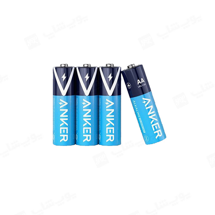 باتری قلمی انکر AA Alkaline مدل B1810 پک 4 تایی در سایز استاندارد قلمی است.