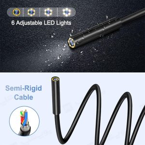 آندوسکوپ دیجیتالی مدل 158 دارای 6 عدد چراغ LED می باشد.