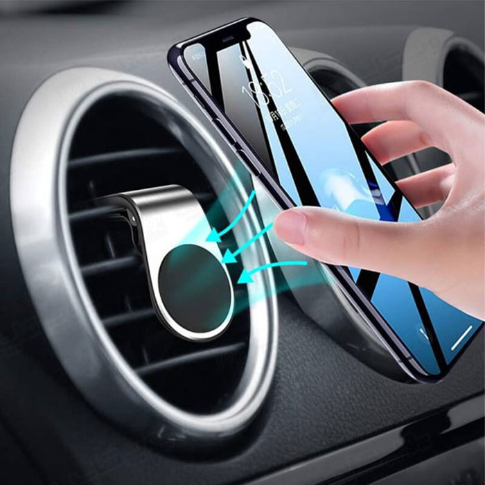 هولدر گوشی موبایل Magnetic Car Bracket با قابلیت استفاده با یک یک دست است.