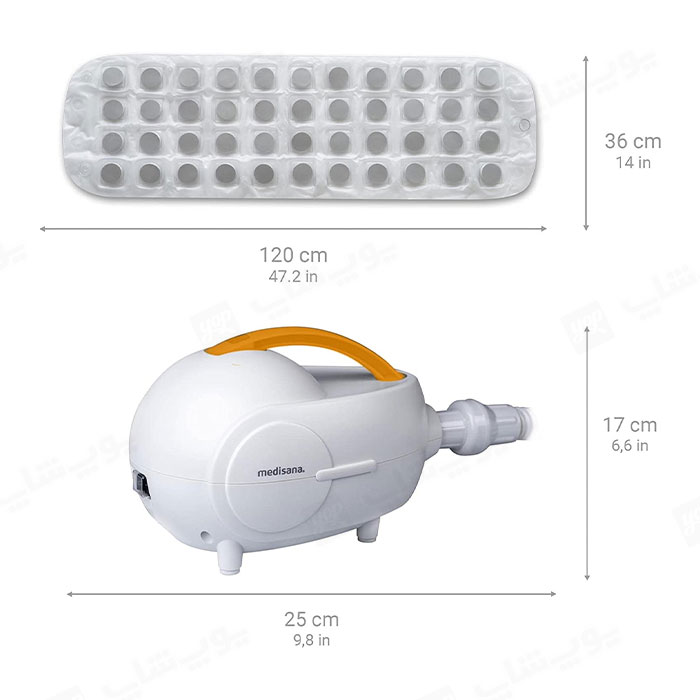 تشک ماساژ و حمام حباب مدیسانا مدل MBH دارای ابعاد مناسب برای استفاده در وان حمام می باشد.