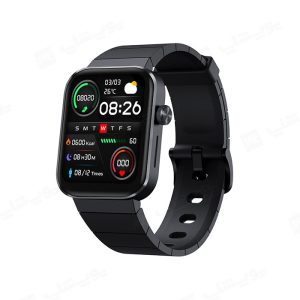 ساعت هوشمند میبرو مدل Mibro Watch T1 با رنگ بندی تیره است.