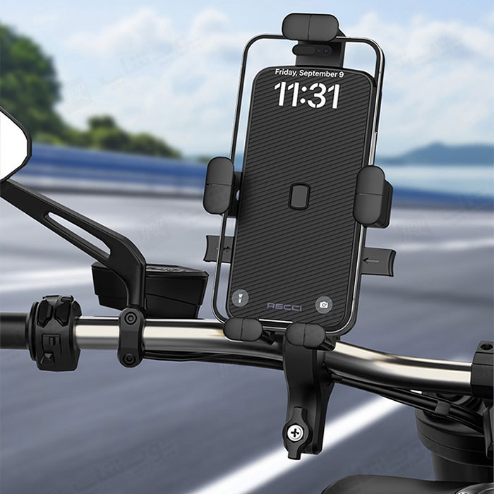 هولدر گوشی موبایل رسی مدل RHO-C30 مناسب دوچرخه با نصب آسان می باشد.
