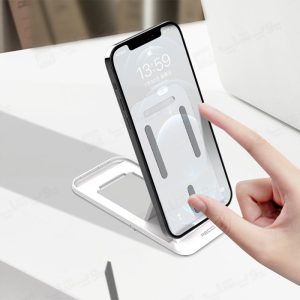 هولدر گوشی و تبلت رومیزی رسی مدل RHO-M09 دارای سیلیکونی برای جلوگیری از لغزش می باشد.