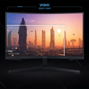 مانیتور منحنی 27 اینچ سامسونگ مدل LC27G55 با کیفیت بالا می باشد.