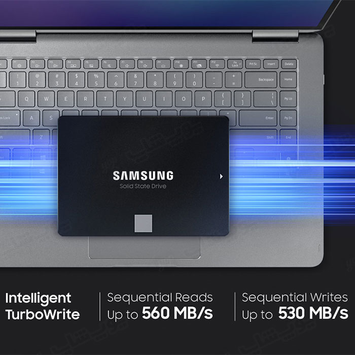 هارد SSD اینترنال 500 گیگابایت سامسونگ مدل 870 EVO دارای سرعت خواندن و نوشتن بالا می باشد.