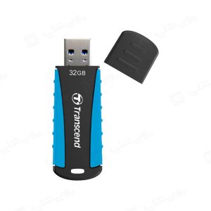 فلش مموری ترنسند مدل JetFlash 810 USB 3.1 با ظرفیت 32 گیگابایت دارای درپوش برای مقاومت در برابر نفوذ گرد و غبار است.