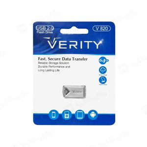 فلش مموری وریتی مدل V820 USB2.0 با ظرفیت 64 گیگابایت دارای گارانتی است.
