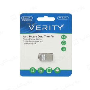 فلش مموری وریتی مدل V821 USB2.0 با ظرفیت 32 گیگابایت دارای بسته بندی مناسب به همراه گارانتی است.