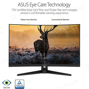 مانیتور خمیده گیمینگ ایسوس مدل VG328H1B سایز 32 اینچ با وضوح بالا می باشد.