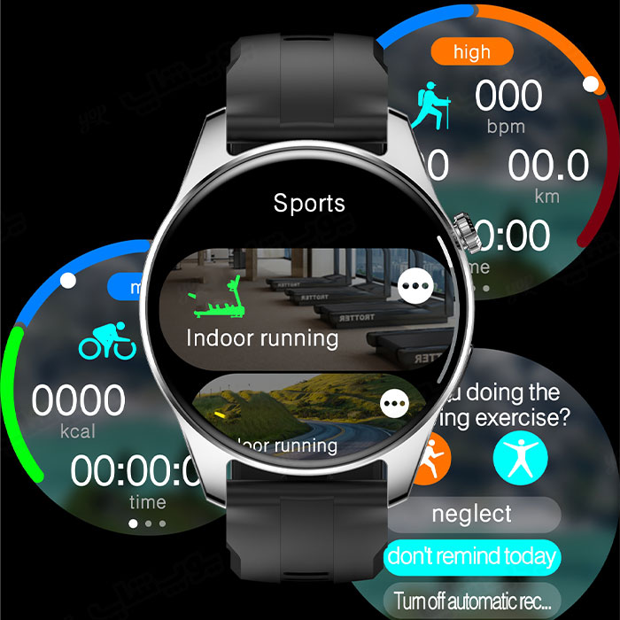 ساعت هوشمند مدل HK4 Hero Amoled نسخه ChatGPT دارای فیس های مختلف می باشد.