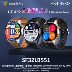 ساعت هوشمند مدل HK4 Hero Amoled نسخه ChatGPT در سه رنگ بندی مختلف می باشد.