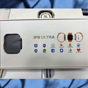 ساعت هوشمند مدل IP8 Ultra در بسته بندی مناسب می باشد.