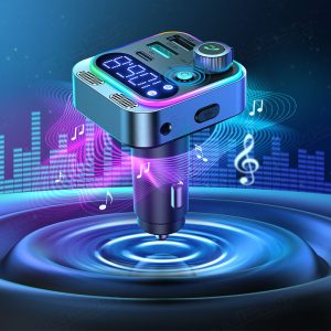 شارژر فندکی FM پلیر جویروم مدل JR-CL16 دارای نورپردازی RGB می باشد.