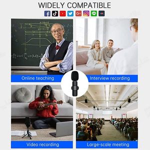 میکروفن یقه ای بی سیم تایپ C مدل K8 مناسب برای انواع امور می باشد.