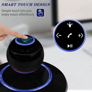 اسپیکر بلوتوثی معلق مدل Music Angel دارای کنترلر لمسی است.