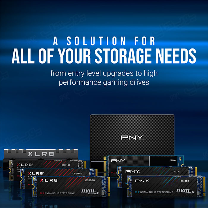 هارد SSD اینترنال 1ترابایت PNY مدل CS900 با سرعت بارگذاری بسیار زیاد است.