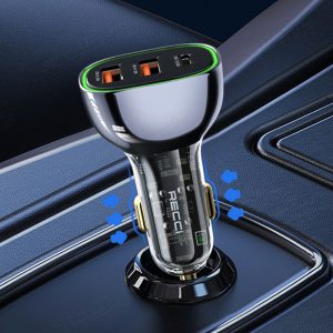 شارژر فندکی 93 وات رسی مدل RCC-N18 دارای دو پین می باشد.