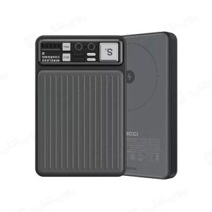 پاوربانک 10000mAh وایرلس شارژ مگنتی رسی مدل RPB-W18 در رنگ بندی مشکی می باشد.