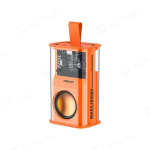 اسپیکر بلوتوثی رسی مدل RSK-W30 در رنگ بندی نارنجی می باشد.
