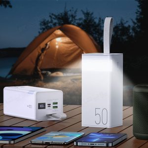 پاوربانک فست شارژ 50000mAh ریمکس مدل RPP-321 قابل حمل در هر مکان می باشد.