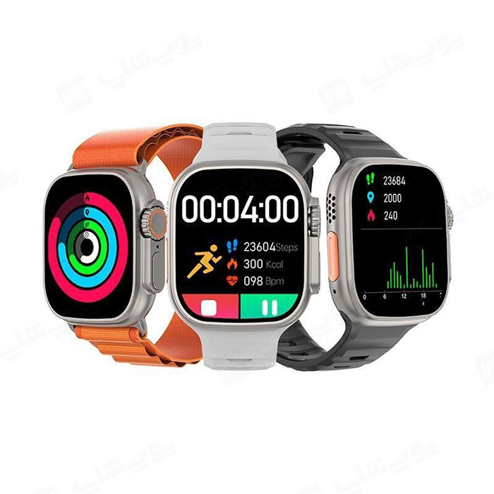ساعت هوشمند ریمکس مدل Watch8 Ultra دارای بند قابل تعویض می باشد.
