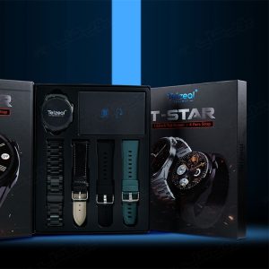 ساعت هوشمند تلزیل مدل T-STAR همراه با 4 بند است.