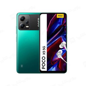 گوشی موبایل شیائومی مدل Poco X5 5G ظرفیت 256 گیگابایت رم 8 گیگابایت در رنگ بندی سبز می باشد.