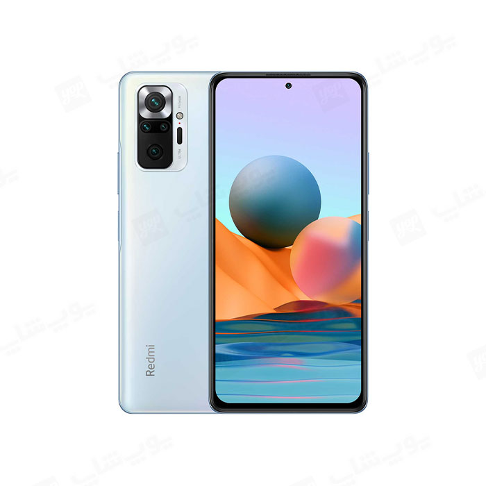 گوشی موبایل شیائومی Redmi Note 10 Pro ظرفیت 128 گیگابایت رم 6 گیگابایت در رنگ بندی آبی می باشد.