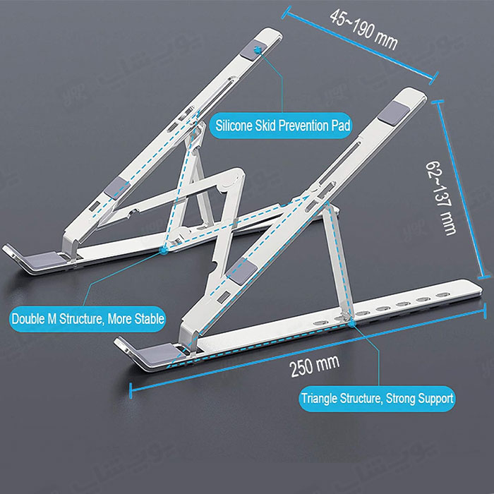 پایه نگهدارنده لپ تاپ و تبلت زولدا مدل Laptop Riser با دوام بالا می باشد.