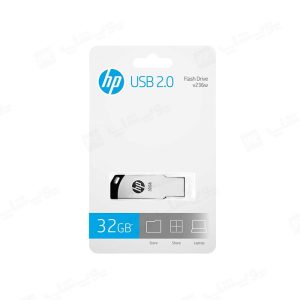 فلش مموری اچ پی مدل v236w USB2.0 با ظرفیت 32 گیگابایت در بسته بندی مناسب قرار دارد.