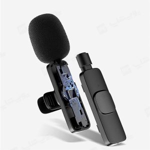 میکروفن یقه ای بی سیم لایتنینگ مدل K8 دارای تراشه قدرتمند با کیفیت است.