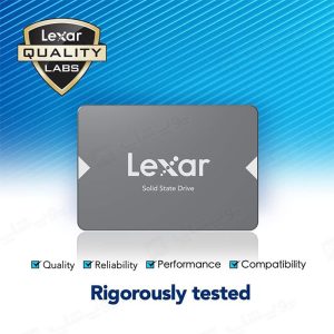هارد SSD اینترنال 128 گیگابایت لکسار مدل LEXAR NS100 2.5 با عمر مفید بالا می باشد.
