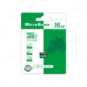 کارت حافظه میکرو SD میکروسونیک مدل U1 ظرفیت 16 گیگابایت در بسته بندی مناسب و دارای گارانتی می باشد