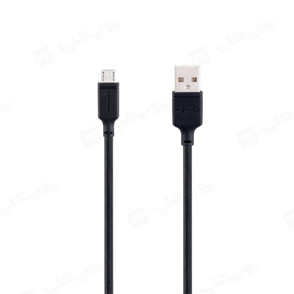 کابل شارژ USB به میکرو USB مومکس مدل DM16 در رنگ بندی مشکی می باشد.