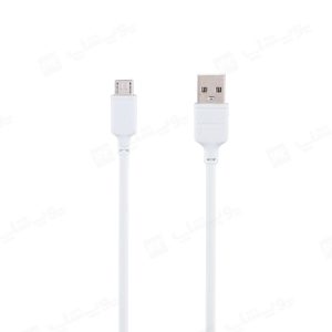 کابل شارژ USB به میکرو USB مومکس مدل DM16 در رنگ بندی سفید می باشد.