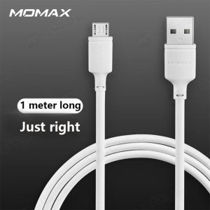 کابل شارژ USB به میکرو USB مومکس مدل DM16 در طول 1 متری می باشد.