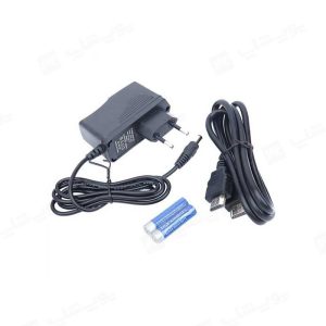 اندرویدباکس پاناتک مدل DJ4412A دارای آداپتور و کابل HDMI است.